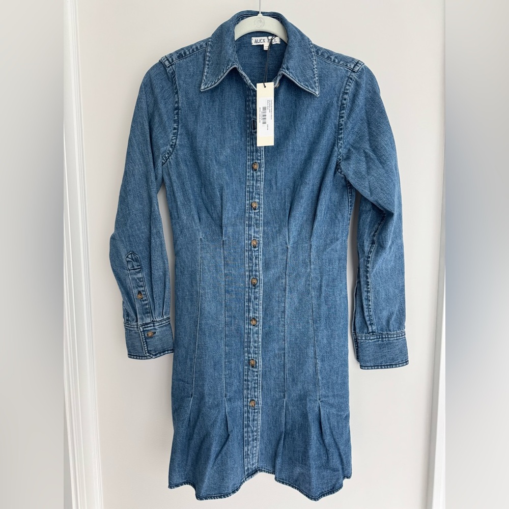 NWT Alex Mill Camille Shirtdress in Denim